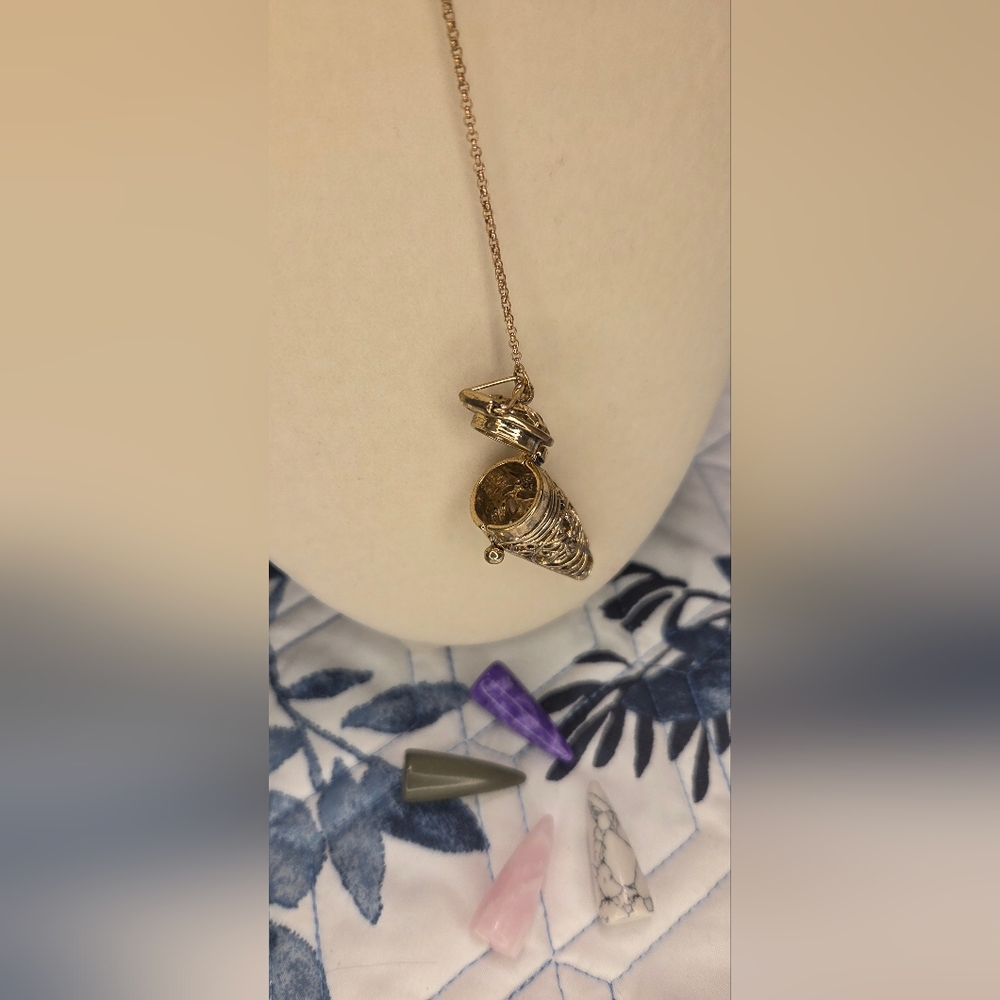 Interchangeable Crystal Pendulum Pendant Necklace… - image 3